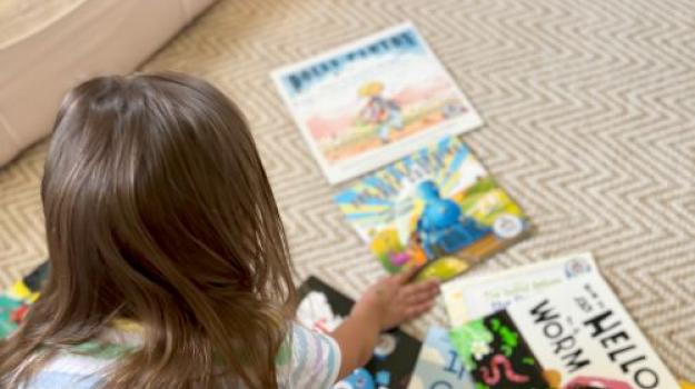 Dolly Parton books arrive at the home.